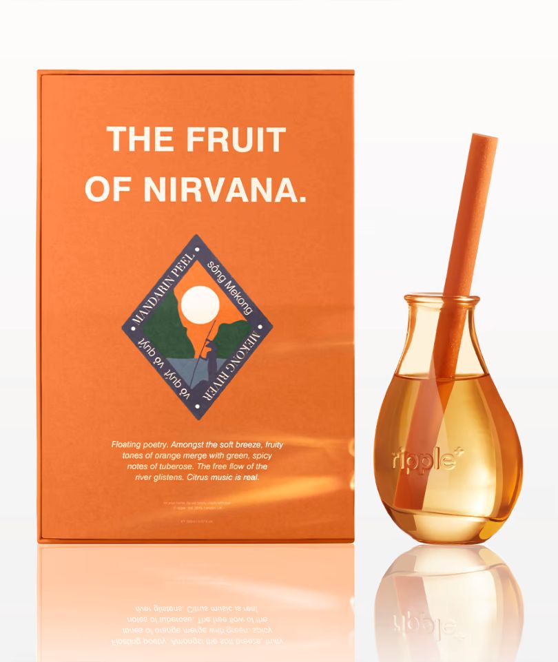 MANDARIN PEEL - reed diffuser (mandarin aroma + tuberose+magnolia)