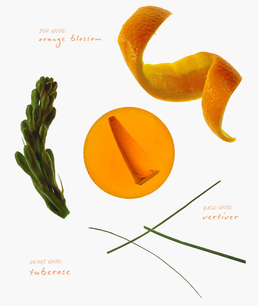 MANDARIN PEEL - Droplets (orange blossom aroma + tuberose + vetiver)